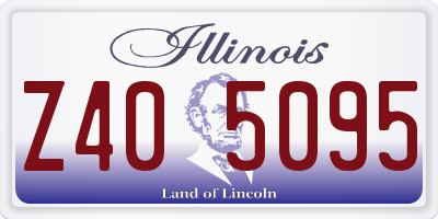IL license plate Z405095