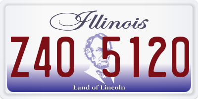 IL license plate Z405120