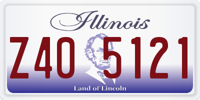 IL license plate Z405121