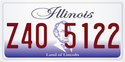 IL license plate Z405122