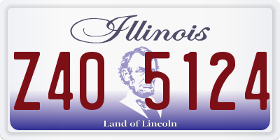IL license plate Z405124