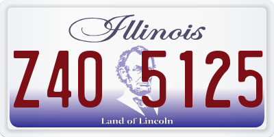 IL license plate Z405125