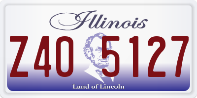 IL license plate Z405127