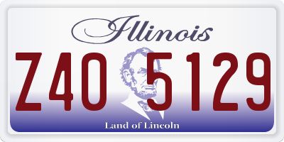 IL license plate Z405129