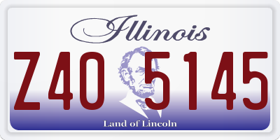 IL license plate Z405145