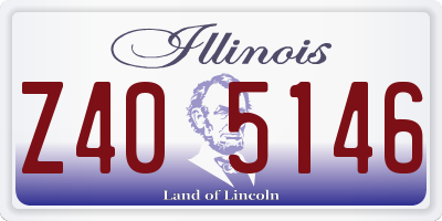 IL license plate Z405146