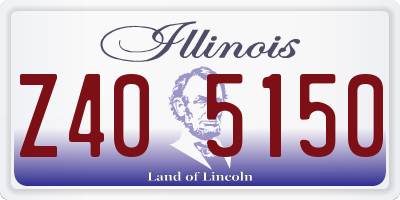 IL license plate Z405150