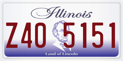 IL license plate Z405151