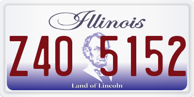 IL license plate Z405152