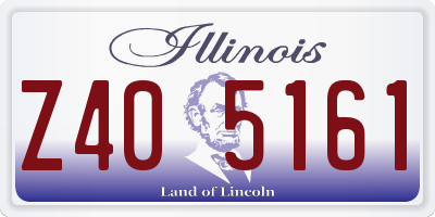 IL license plate Z405161