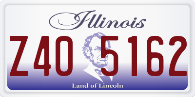 IL license plate Z405162