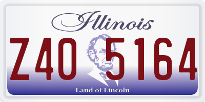 IL license plate Z405164