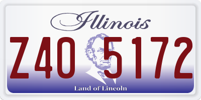 IL license plate Z405172