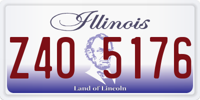 IL license plate Z405176