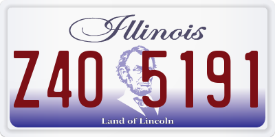 IL license plate Z405191