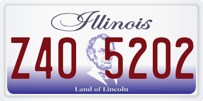 IL license plate Z405202