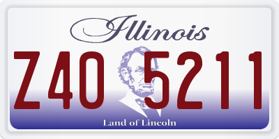 IL license plate Z405211