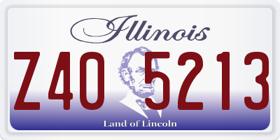 IL license plate Z405213