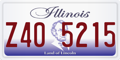 IL license plate Z405215