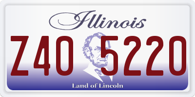 IL license plate Z405220