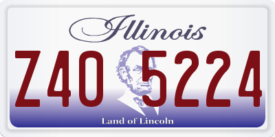 IL license plate Z405224