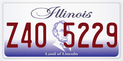 IL license plate Z405229