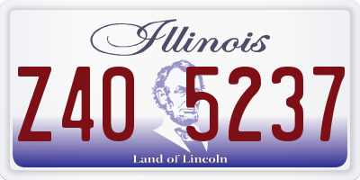 IL license plate Z405237