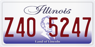 IL license plate Z405247