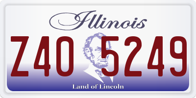 IL license plate Z405249