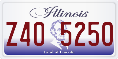 IL license plate Z405250