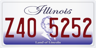 IL license plate Z405252