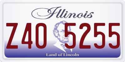 IL license plate Z405255
