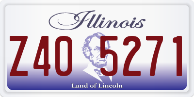 IL license plate Z405271