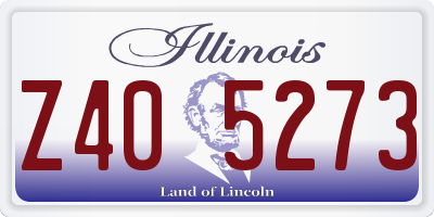 IL license plate Z405273