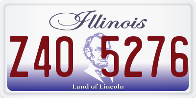 IL license plate Z405276