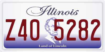 IL license plate Z405282