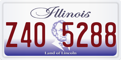 IL license plate Z405288