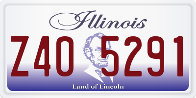 IL license plate Z405291