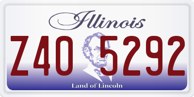 IL license plate Z405292