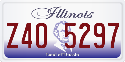 IL license plate Z405297