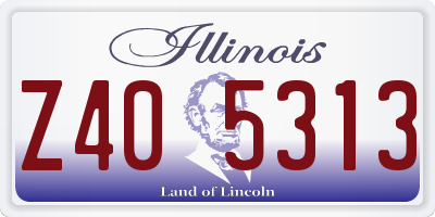 IL license plate Z405313