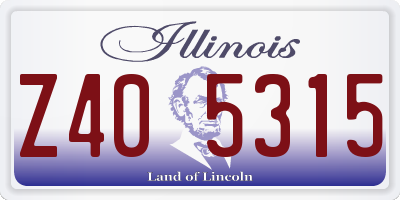 IL license plate Z405315
