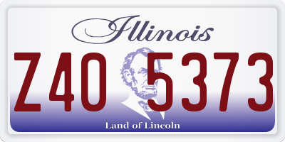 IL license plate Z405373