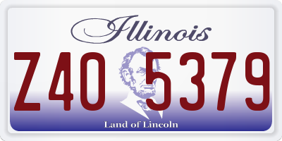 IL license plate Z405379