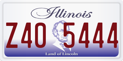 IL license plate Z405444