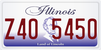IL license plate Z405450