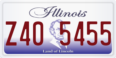 IL license plate Z405455