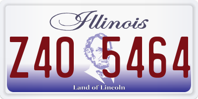 IL license plate Z405464