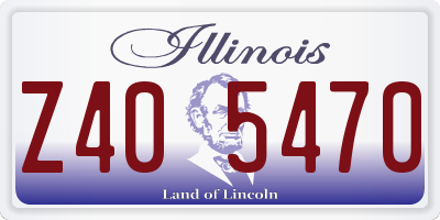 IL license plate Z405470