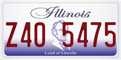 IL license plate Z405475